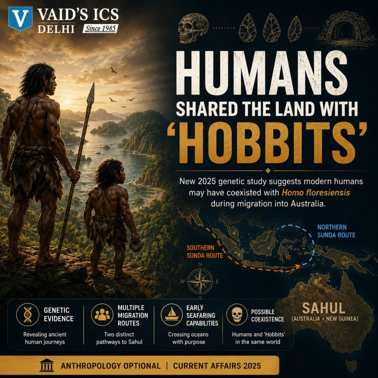 Humans Shared the Land with ‘Hobbits’ | Anthropology Current Affairs for UPSC