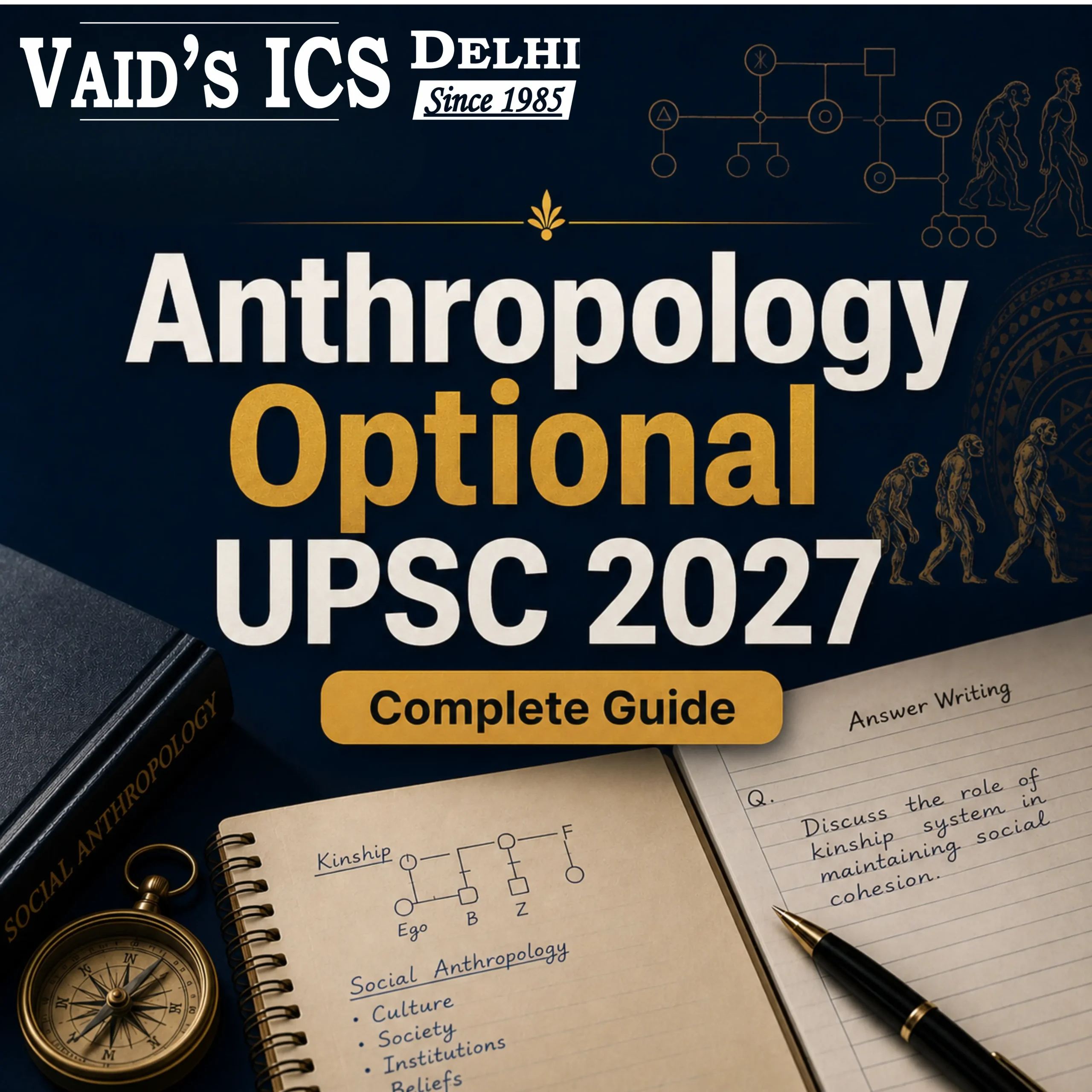 Anthropology Optional UPSC 2027 complete preparation guide by VAID'S ICS