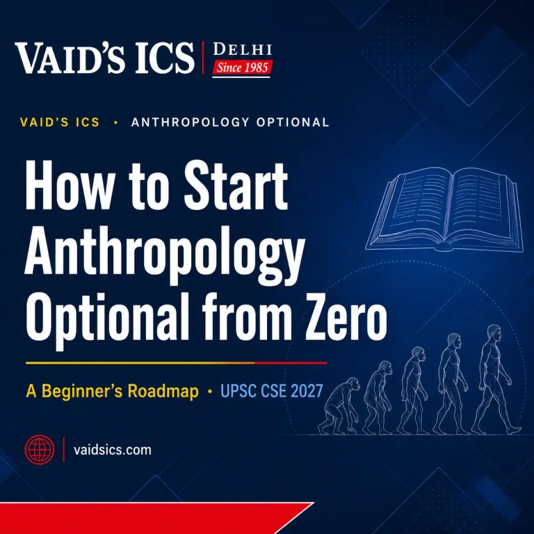 How to Start Anthropology Optional from Zero: A Beginner’s Roadmap for UPSC CSE 2027