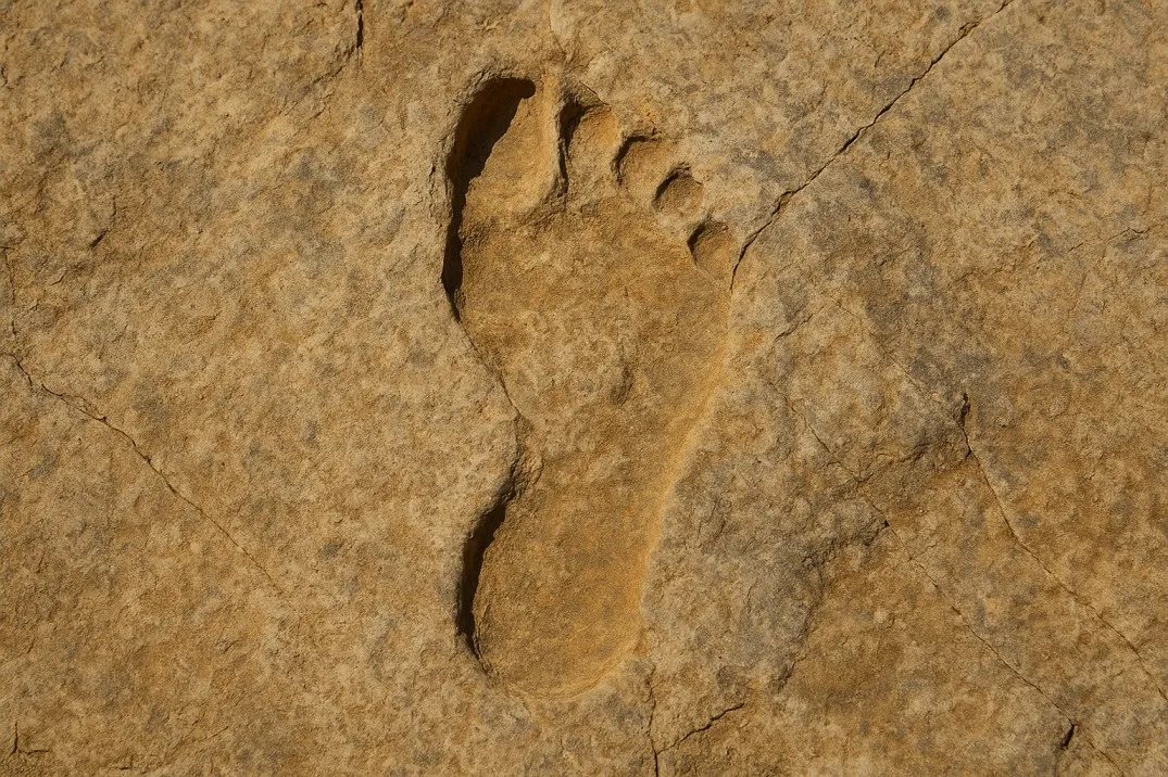 Fossilised 6-million-year-old hominin footprints from Trachilos, Crete, challenging the Africa-only account of early human evolution