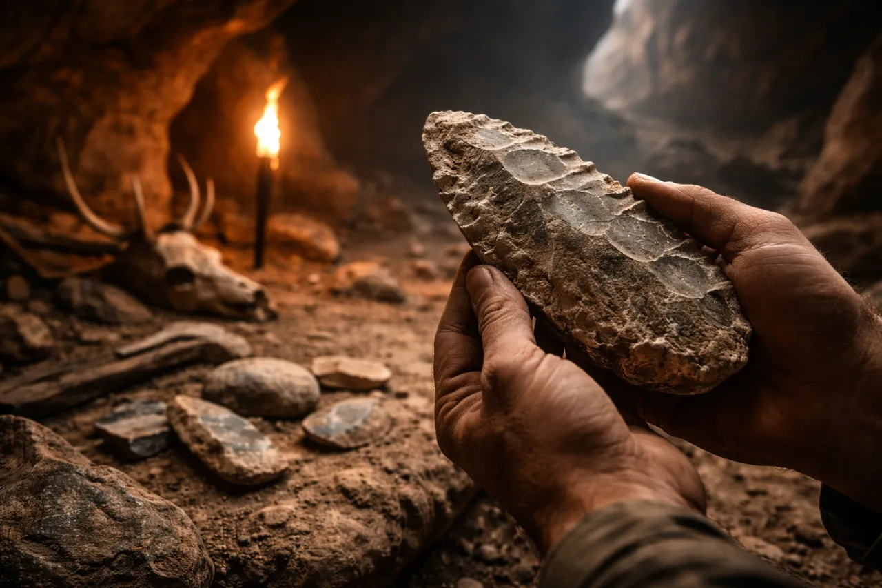 Lower Palaeolithic stone tools from Jaljulia, Israel, dated to around 400,000 years ago
