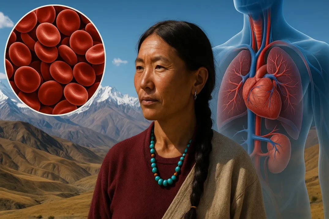 Tibetan highlands representing ongoing human high-altitude genetic adaptation