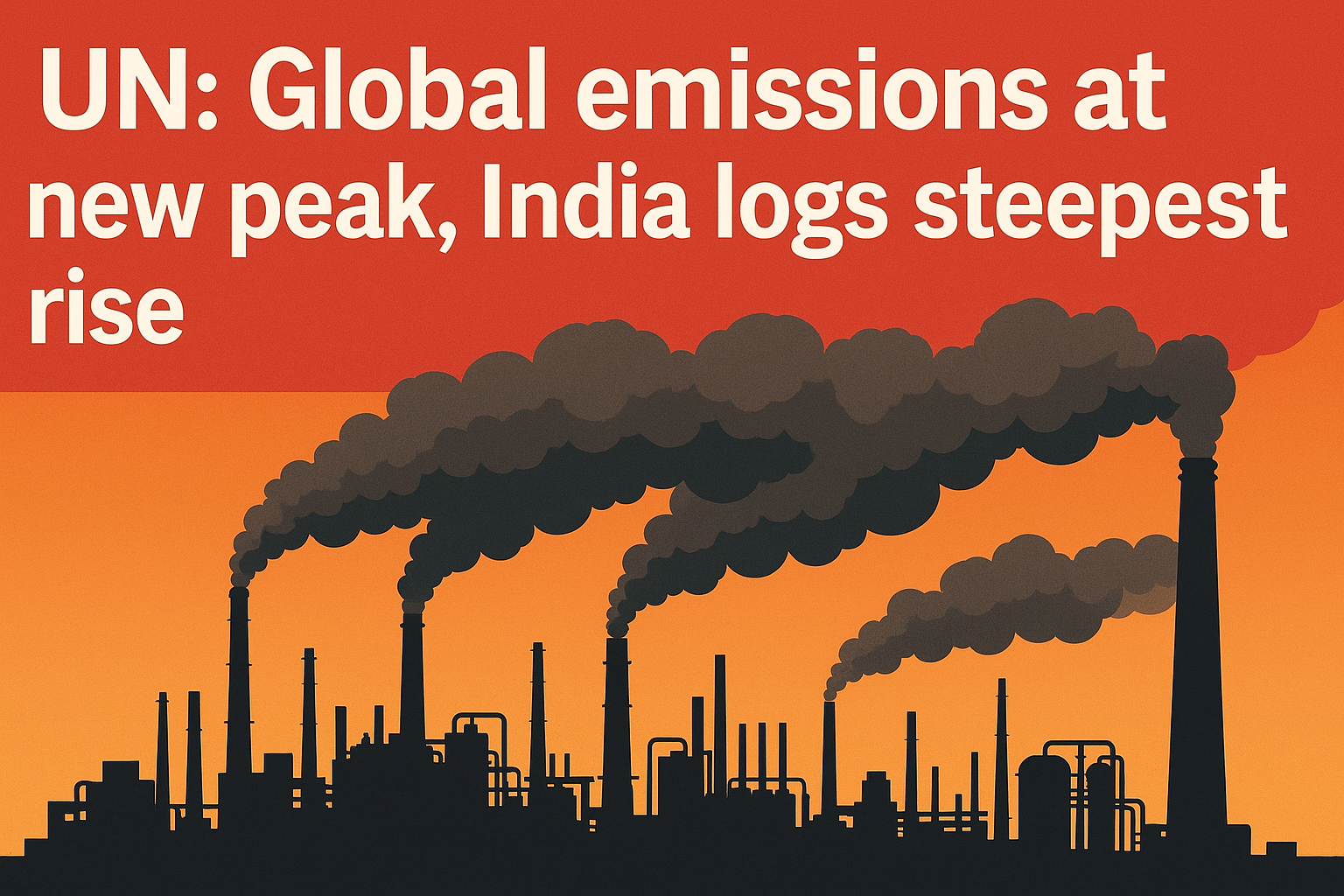 UN: Global emissions at new peak, India logs steepest rise