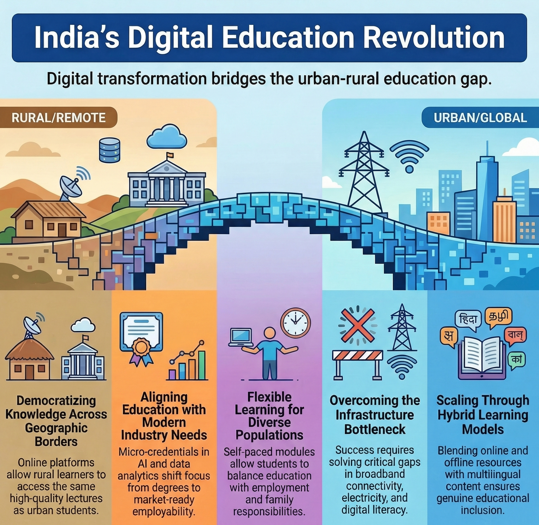 The role of online education in bridging the urban-rural talent gap