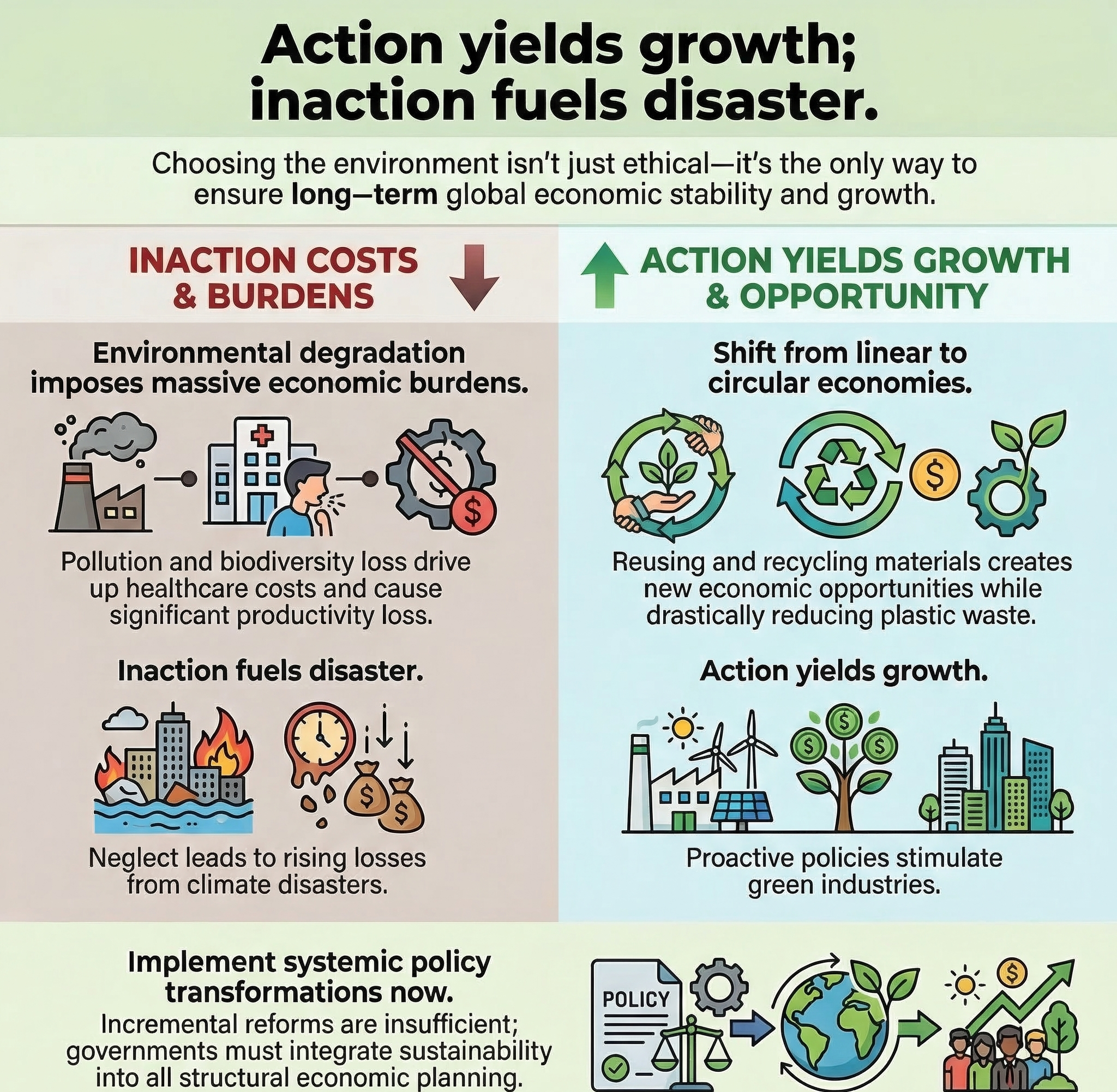 Counting the Cost of Inaction