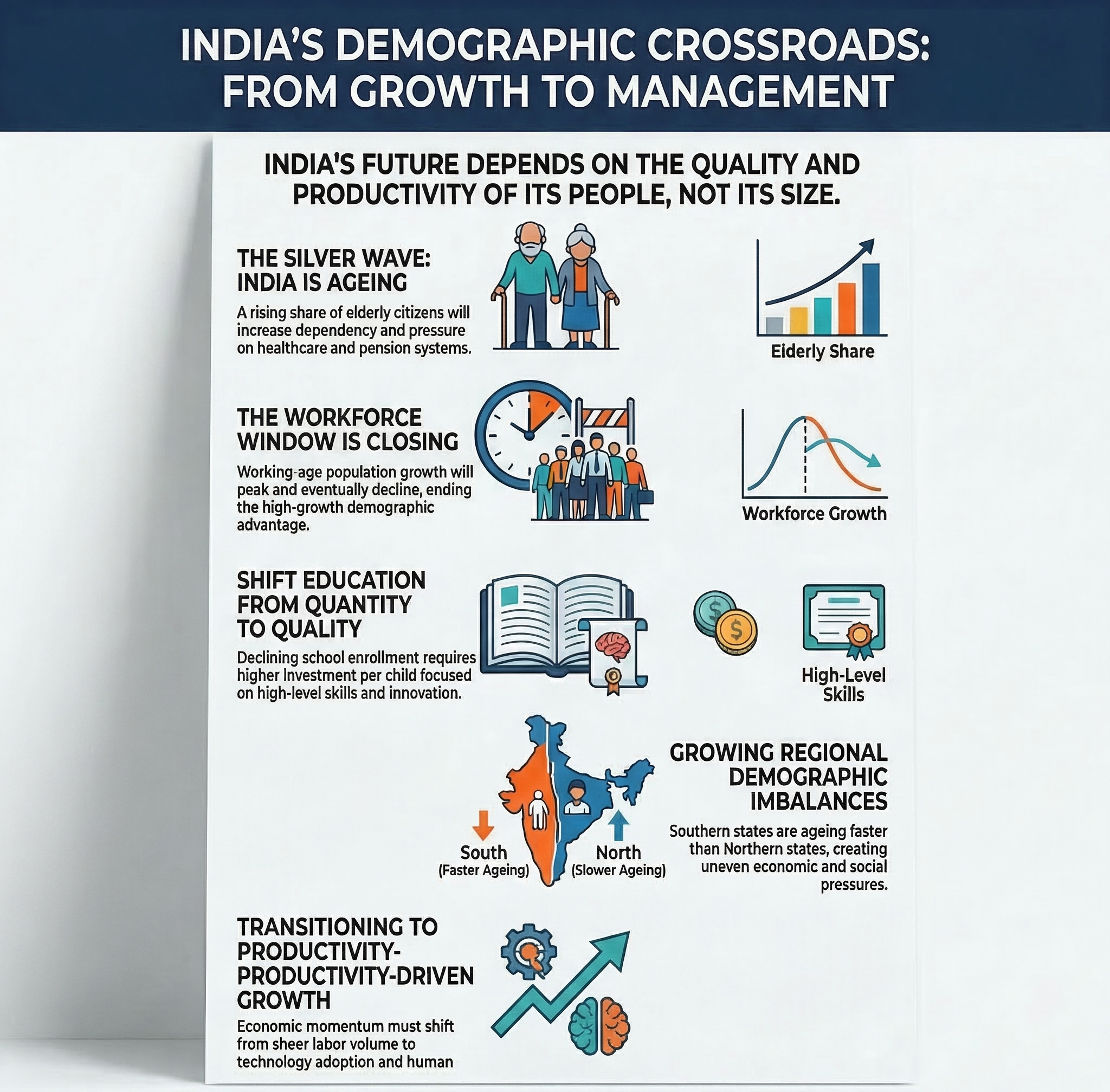 India&rsquo;s Future Demographic Challenges