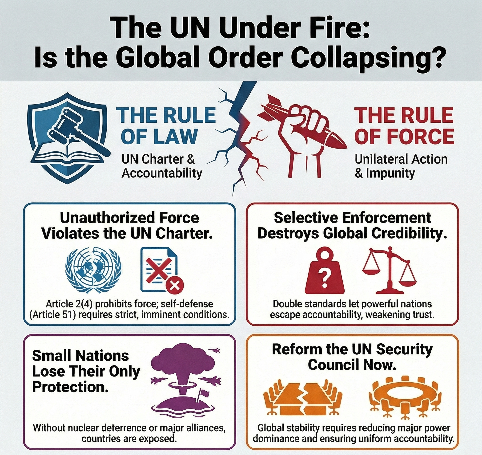 UN should survive US attack. It may not