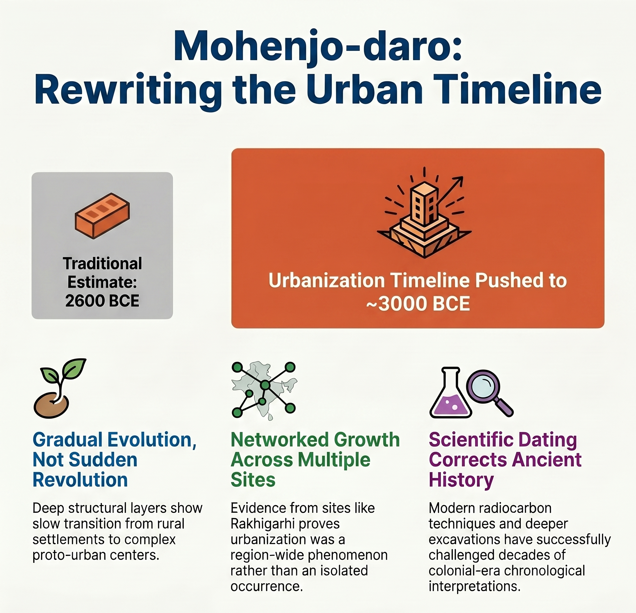 Mohenjo-daro&rsquo;s urbanisation began earlier than thought